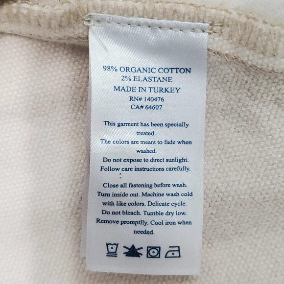 Faherty Sunwashed Organic Cotton CPO Shirt Jacket Sea Salt Mens XL - Picture 13 of 14